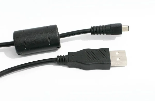 Usb Cable White Background — Stock Photo, Image