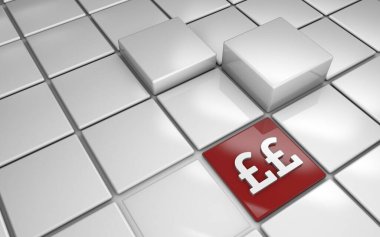 3d illüstrasyon, Kare ızgarasında Simge Vurgulaması