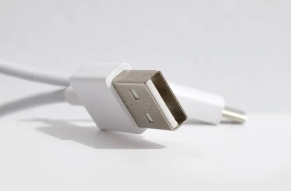 Usb Plug White Background — Stock Photo, Image