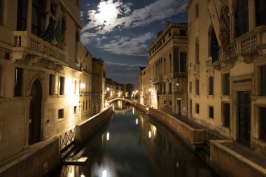 Pretty Venice in the moonshine