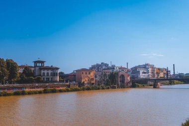 Cityscape of Pisa's riverside