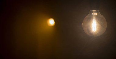 Mystic light behind fog