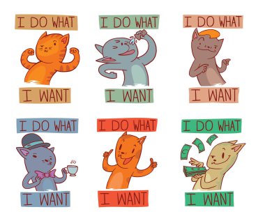 Komik Kediler, renkli görüntü kümesi