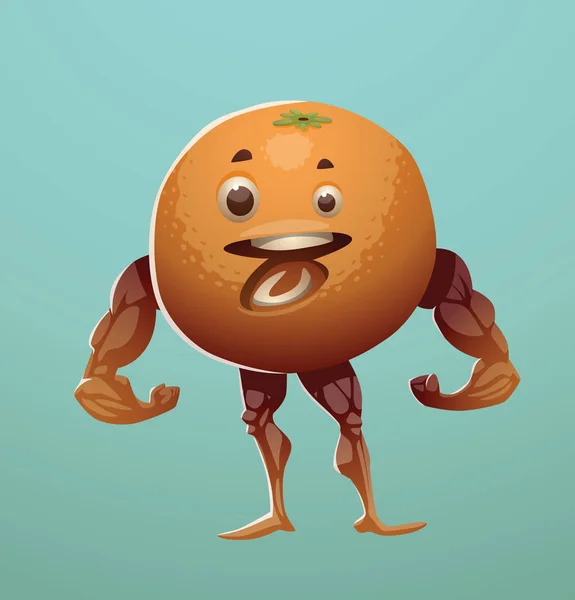 Zdravé jídlo, oranžová — Stockový vektor