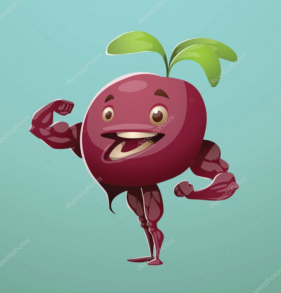 Healthy food, maroon beetroot — Stock Vector © IvanNikulin ...