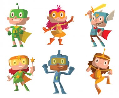 Süper kahraman kostümleri komik alt kümesini