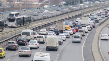 İstanbul, Kkekmece / Türkiye - E5 Trafiği 