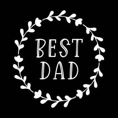 El çizimi En iyi baba alıntısı. 