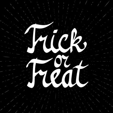 Cadılar Bayramı yazı el çekilmiş