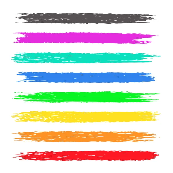 Colorful chalk stripes — Stock Vector