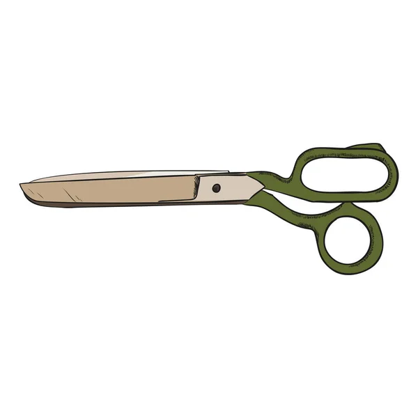 Kolor szkicu nożyczki — Wektor stockowy