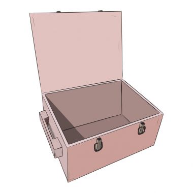 ahşap kutu Renk eskiz