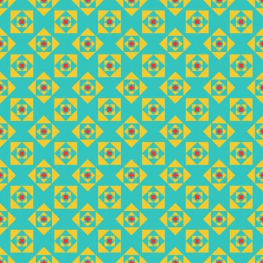 desen renkli geometrik figürler ile