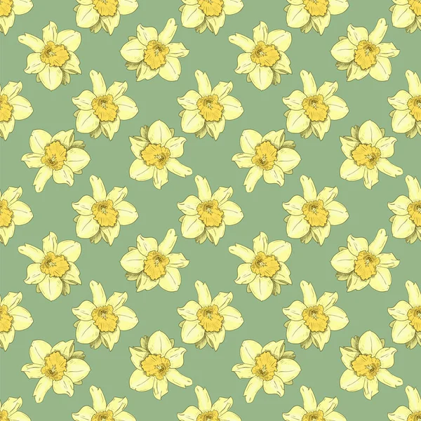 Patroon met vintage bloemen — Stockvector