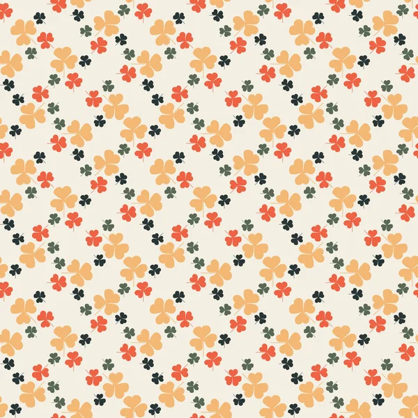 Kleurrijke patroon met bladeren — Stockvector