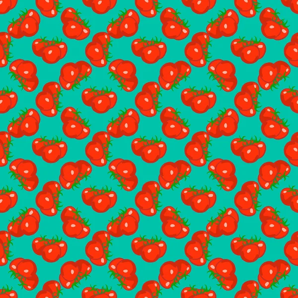 Patrón colorido con tomates — Archivo Imágenes Vectoriales