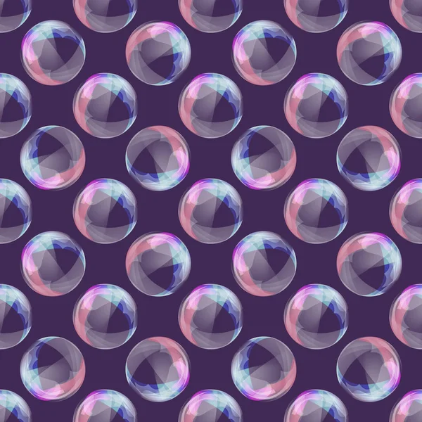 バブルと紫のパターン — ストックベクタ