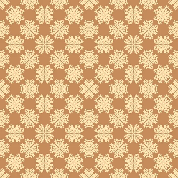 Flores blancas sobre fondo marrón — Vector de stock