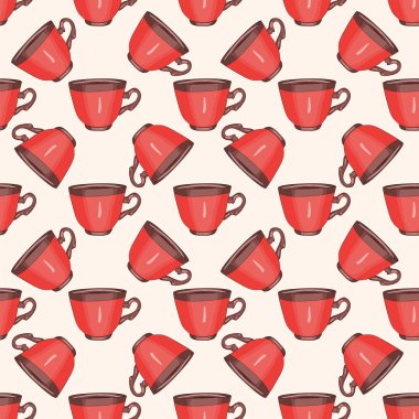 Kırmızı cups ile desen