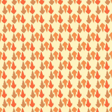 yaprakları ile renkli desen