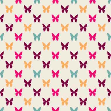 desen renkli kelebekler ile