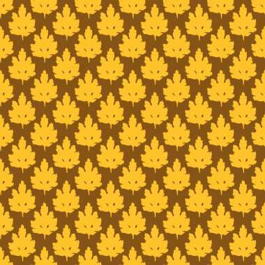 yaprakları ile renkli desen