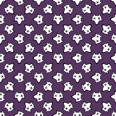 Fox kafatasları seamless modeli