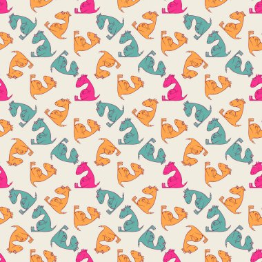 çizgi film karakterleri seamless modeli