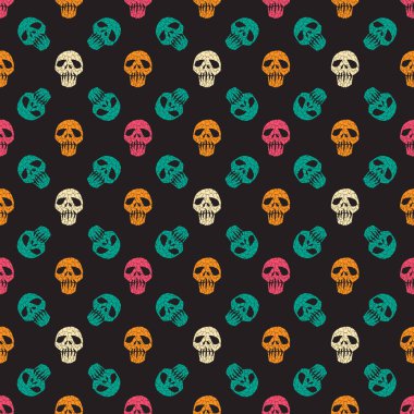 Dikişsiz renkli Cadılar Bayramı desen