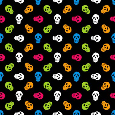 Dikişsiz renkli Cadılar Bayramı desen