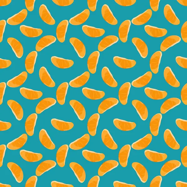 Orange slices seamless pattern — Stock Vector
