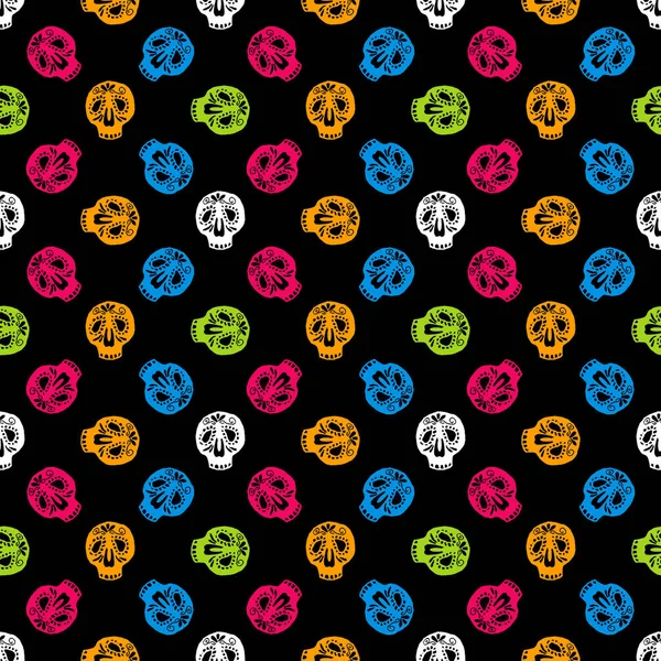 Dikişsiz renkli Cadılar Bayramı desen