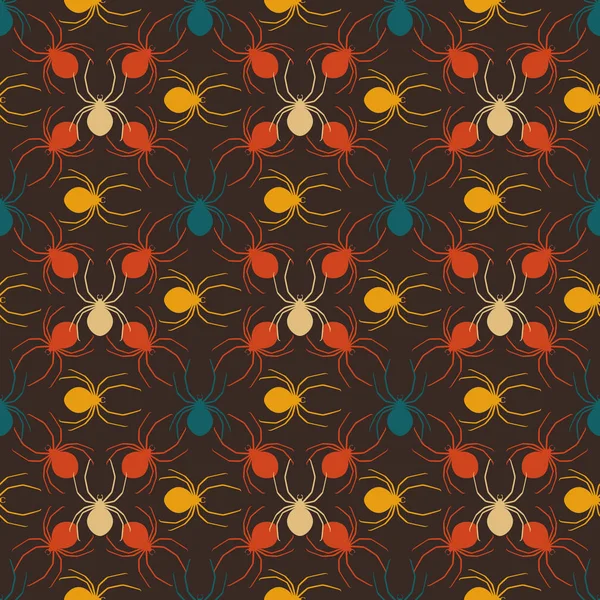 örümcekler seamless modeli 