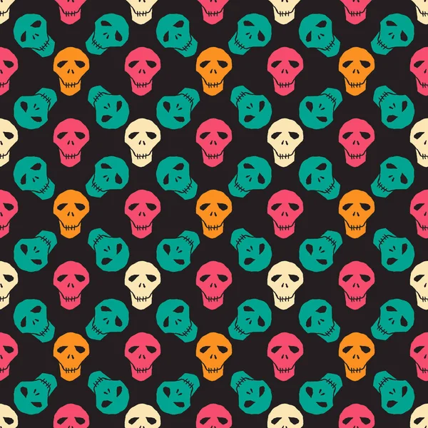 Seamless colorful halloween pattern — Stock Vector