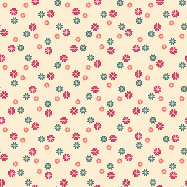 Bloemen naadloos patroon — Stockvector