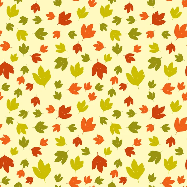 Motif floral avec feuilles — Image vectorielle