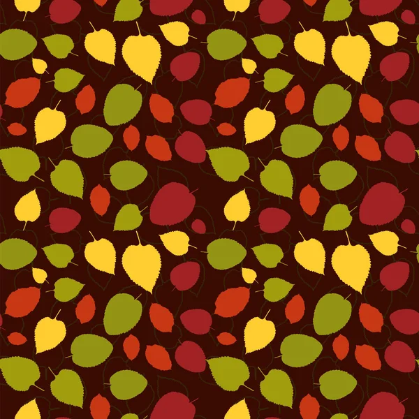 Motif floral avec feuilles — Image vectorielle