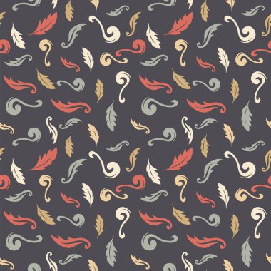 Dikişsiz renkli desen. Vektör arka plan ile doodles. Scrapbooking için desenli kağıt duvar kağıdı