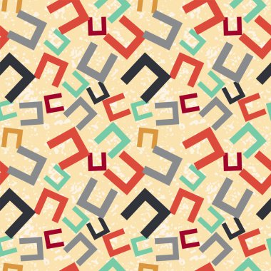 Dikişsiz renkli desen. Soyut karalamalar ile vektör arka plan. Scrapbooking için desenli kağıt duvar kağıdı