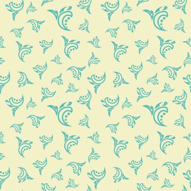 Kesintisiz renkli çiçek desenli. Soyut şekilleri ile vektör arka plan. Scrapbooking için desenli kağıt duvar kağıdı