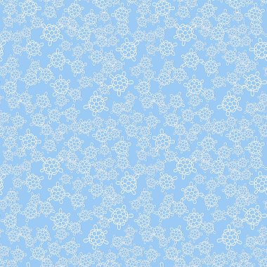 Kesintisiz mavi model. Soyut şekilleri ile vektör arka plan. Scrapbooking için desenli kağıt duvar kağıdı