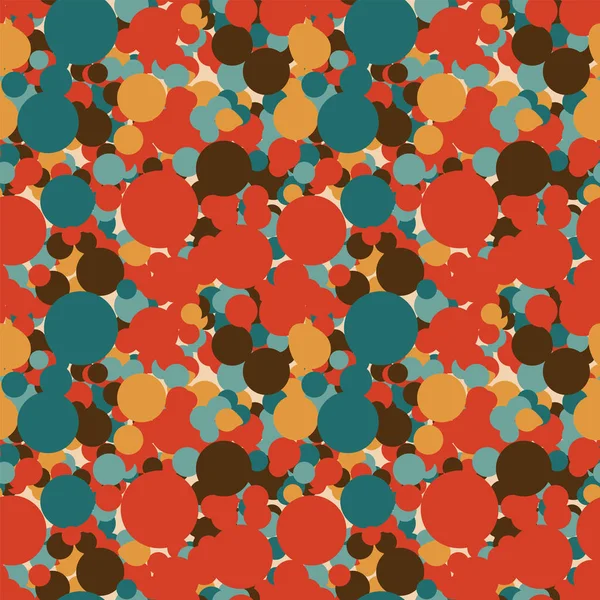Modèle Géométrique Coloré Sans Couture Fond Vectoriel Abstrait Avec Bulles — Image vectorielle
