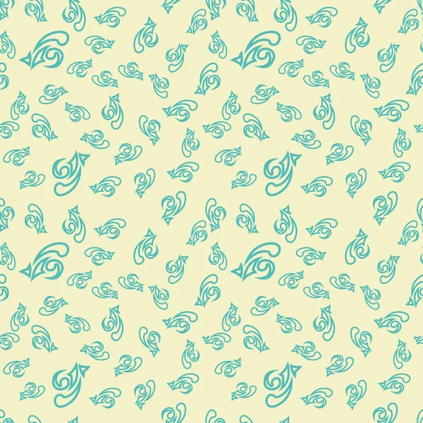 Motif Floral Coloré Sans Couture Fond Vectoriel Avec Des Formes — Image vectorielle