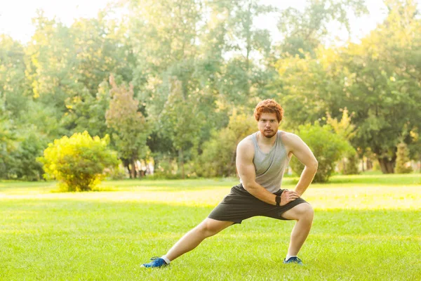 Workout in summer morning — Stock Photo, Image