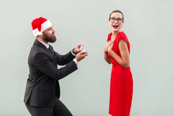 Sus frases de la mano y los corazones en Navidad ! — Foto de Stock