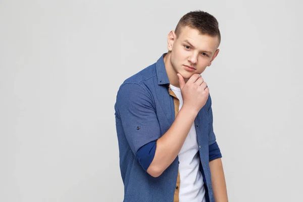 Young guy showing emotions — Stock Photo, Image