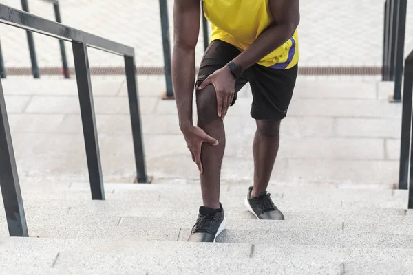 Eklem Koşu Sonra Sporcular Ile Ilgili Sorunlar — Stok fotoğraf