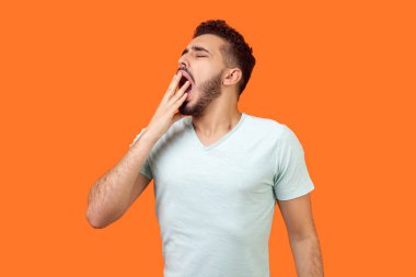 Dinlenmem lazım. Uykulu esmer adamın portresi esniyor ve örtülü