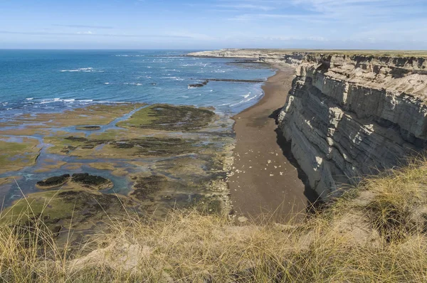 Coastal Landscape Cliffs Patagonia Argentina — Stock Photo, Image
