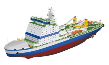 Modern Rus nükleer enerjili buzkıran 